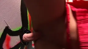 LATINA GF gives a DEEP THROAT blowjob while showing off her BIG ASS and