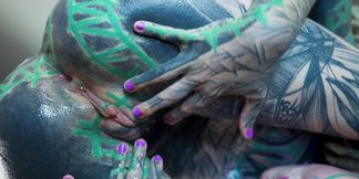 Tattoo Anal Gape Loving Girl Cumplay