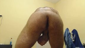 Hairy Ass/jerk-off Show