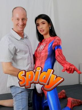 Hot asian ladyboy in cosplay hardcore scene