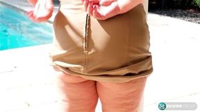 A day at the pool with mom and GILF Angel Grave