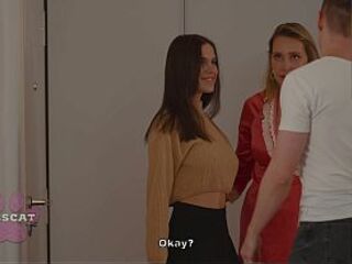 Saint Anna - Step Mama Teaches Shy Step Sister to Suck and Ride Her Step Brother