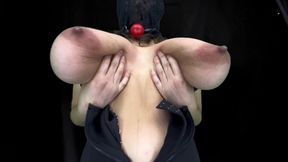 Horny Slut Tied and Milked