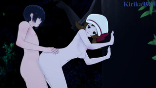 Lyra (Kotone) and I have intense sex in the park at night. - Pokémon Hentai