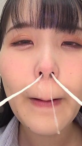 Internet Premiere - Miina Konno's Exclusive Snot - Nose Fetish