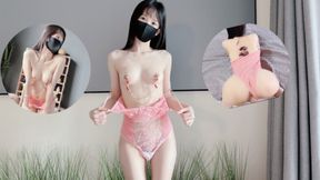 An innocent lady's first time with sling clips &mdash;  pure pleasure (full version)