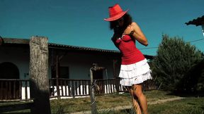 Farm Girl Nora Swan Gets Her Tight Ass Slammed Outdoors