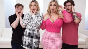 Mom Swap featuring Adira Allure and Mia James's doggystyle clip
