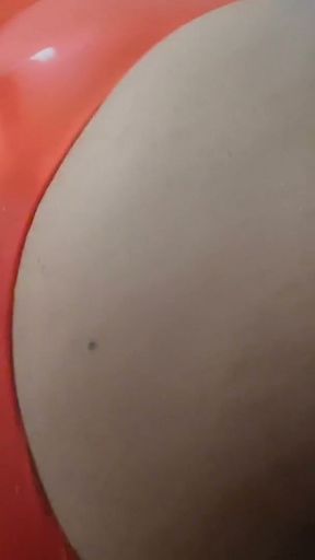 Oiled Mexican Fat Ass Trans Asuka Anal Bred by Big Black Cock and Cumfarting Massive Creampies   Clip 1