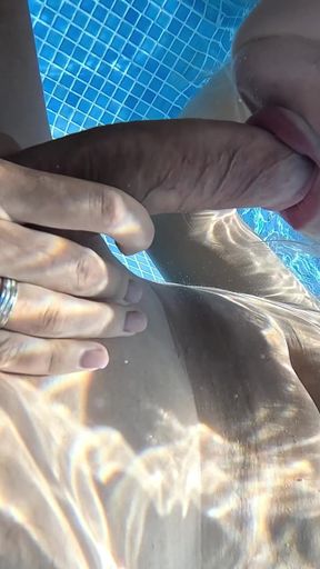 First Underwater Sex with Step Sister in Pool