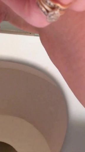 Peeing and Farting on the Toilet   Clip 1