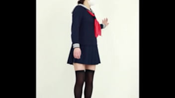 You can see under hair from the skirt