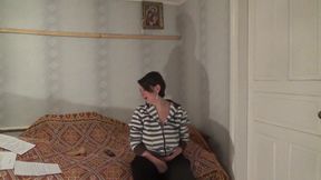 Broken toilet desperation and huge piss