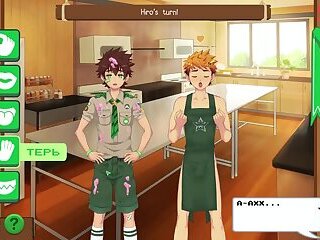 Scene 5 - Keitaro fucks Hiro in the kitchen (Russian dub)