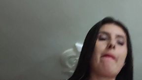 I ride my husband's hard cock and he makes a hot video