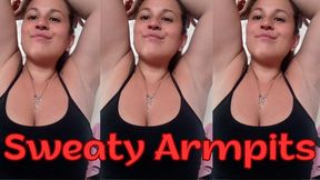 Licking my armpits and tits