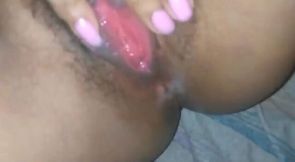 Latina friend squirts and fingers herself in homemade video