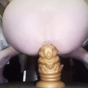 Love riding this 16&quot; Tapered Silicone Toy! 4k!