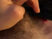 jerking otter twink with red on leg