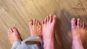 Your Tiny Size 13 Feet Vs My Giantess Size 16 Feet - Total Foot Domination