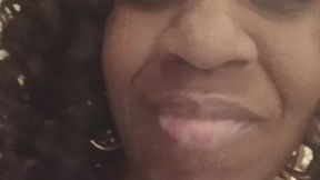 Beautiful black girl pees and farts under her mistress's command