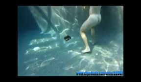 Alora James underwater cock