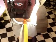 Colegiala travesti mexicana sissy con dildo