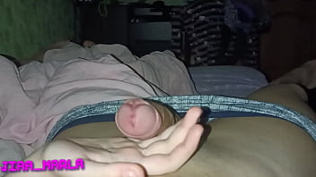 Jerking off my stepbrother&#039_s big cock