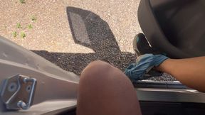 Open Parking Naked Masturbation