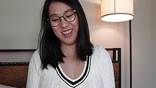 HD Shy Nerdy Busty Asian Girlfriend Tofu Is A Secret Nympho