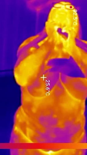 Sports Bra Try-on, Boob Bounce Tests, Naked Twerk Tease Thermal POV