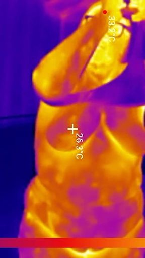 Sports Bra Try-on, Boob Bounce Tests, Naked Twerk Tease Thermal POV