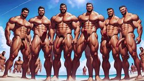 insane gay orgy on a caribbean island. gay porn daddy pat 2