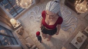 Giantess Stories #15B: My Willing Tiny Pet (Animated)