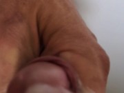 Cumming with my cockring and my massive Ballstetchers