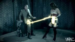 ”Behind the Scenes of Wonder Female: A XXX Parody with Tgirl Chanel Santini”