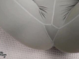 Fit Sweetheart Banged and Creampie in Ripped Yoga Panties