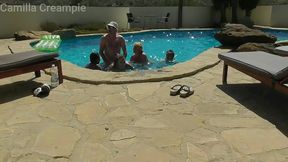 mffff orgy in the pool