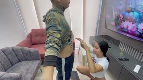 I Find My Stepbrother Doing Yoga and I Relax Him Even More with a Hard Fuck