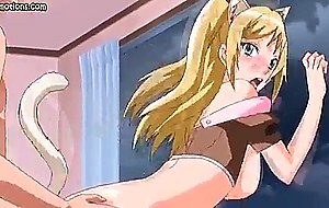 Beautiful animated girl gets drilled