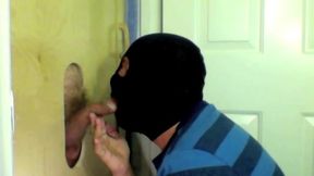 Sucking Off 8 Inches At The Gloryhole