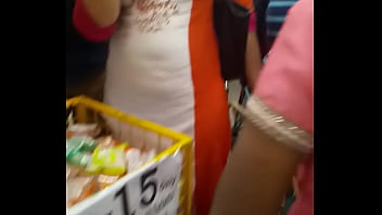 Milf boobs at Shopping mall