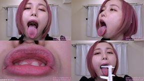 Nene Tanaka - Erotic Long Tongue and Mouth Showing - wmv 1080p