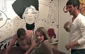 Pregnant wife fucks 4 guys with dp