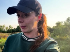 Risky Trail Walk With My Lush!   Public Orgasm   Remote