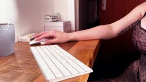 Camgirl in sexy lingerie and high heels