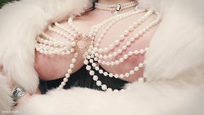 white fur - fetish video - joi jerk off instructions cei cum eating instructor - kinky arya grander