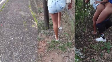 Gozei dentro da puta por dinheiro na rua sem camisinha