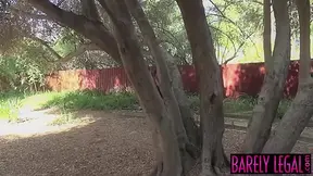 Tiny Alina West moans while hammered by monster cock