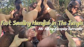 Foot Smelling Handjob in the Jungle - BBC Milking Rp Surrender - Cesored RP